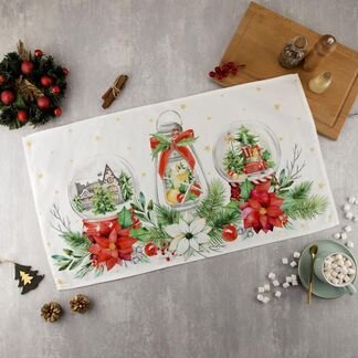 Кухонное полотенце Christmas Red Flowers (40х73 см)