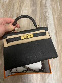 Сумка мини Kelly black in epsom
