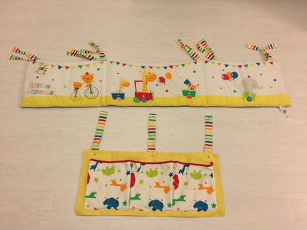 Бампер и кармашки для кроватки Mothercare