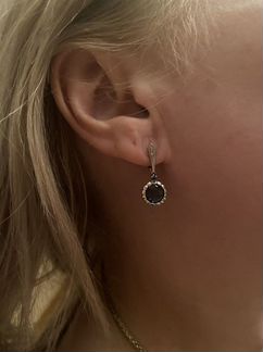 Золотой комплект серьги и кольцо