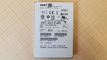 Hgst hussl4020BSS600 200GB 6GB/s / SAS-SSD