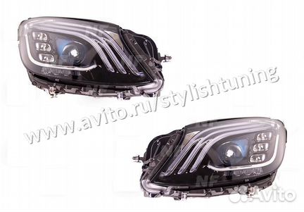 Фары с блоками Mercedes S222 рест