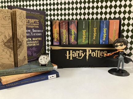 Книги о Гарри Поттере в деревянном боксе
