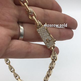 Золотая цепь с бриллиантами