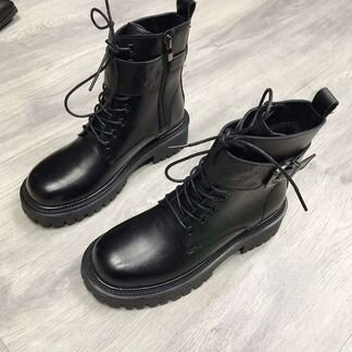 Осенние кожаные ботинки