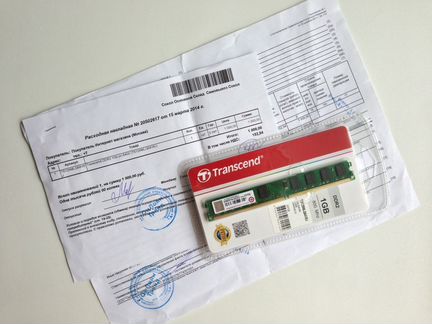 Память Transcend DDR2 1Gb 800MHz