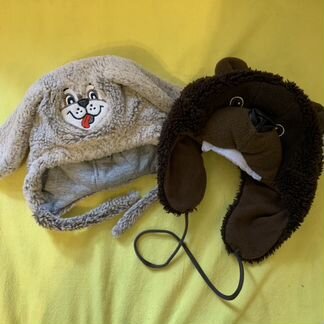 Шапка зайка и мишка