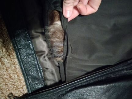 Куртка мужская зимняя натуральная кожа мех