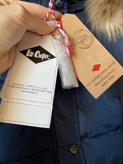 Пуховик Lee Cooper утиный пух синий