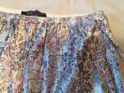 Юбка летняя жатый шелк. Италия