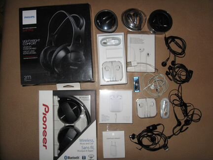 Apple Shuffle3 4Гб, Philips, Pioneer, JBL T450BT