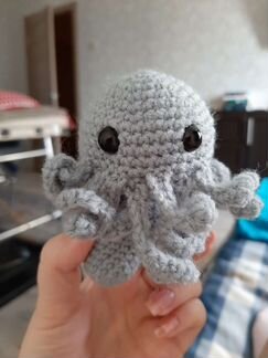Вязаная игрушка Ктулху амигуруми