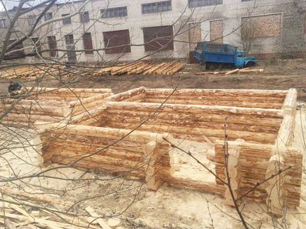 Сруб бани 6/6