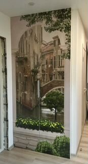 Двери для шкафа распашные мдф с фотопечатью