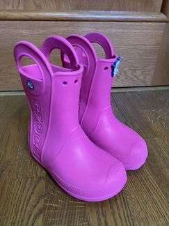 Детские резиновые сапоги crocs размер C11