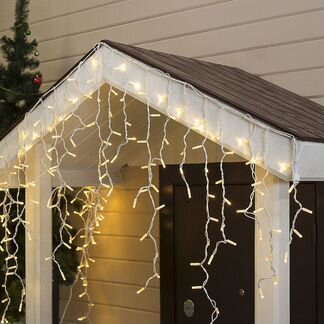 Гирлянда бахрома уличная LED толстый провод 5м