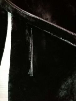 Шуба мутоновая с капюшоном р.44