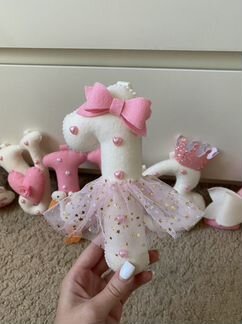 Интерьерная цифра/цифра на день рождения из фетра