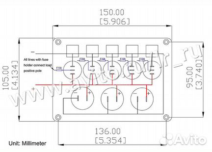 Панель управления с цифровым вольтметром