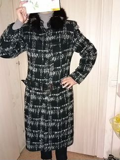 Зимнее пальто из шерсти