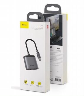 Адаптер Baseus Enjoy Series Type-C To hdmi x 2 + P