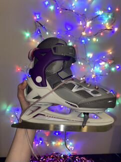 Коньки детские раздвижные 32-35р-р в отличном сост