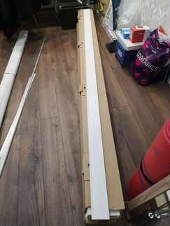 Мдф ламинированный плинтус белый