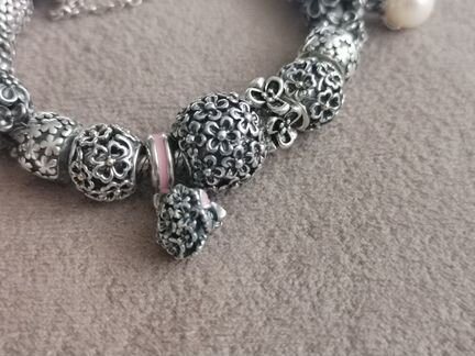 Браслет с букетами Pandora