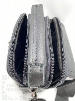 Кожаная мужская сумка через плечо, на ремень Oscar