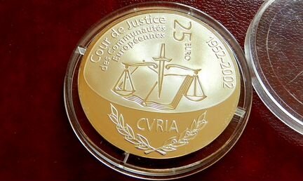 Люксембург, 25 евро 2002г Судебная система Ag925 N