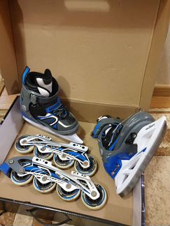 Коньки детские раздвижные 31-34 для мальчика