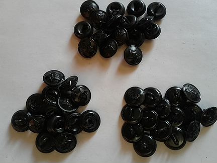 Пуговицы ркка 13, 18, 21 мм в количестве для реко