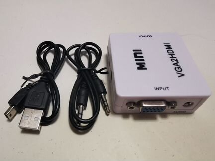 Переходник VGA - hdmi Full HD с доп. питанием