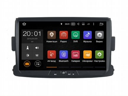 Магнитола для Renault Duster, Logan, Android 6.0.2