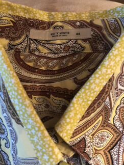 Рубашка женская Etro новая жёлтая коричневая ориги