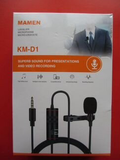 Микрофон Mamen KM-D1 петличный шикарный звук
