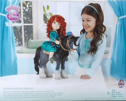 Набор с куклой Disney Малышка Мерида и конь Ангус