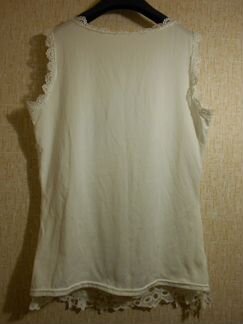 Роскошный белый топ кружевной розы Hовый