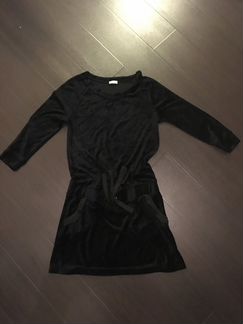 Платье велюр 44