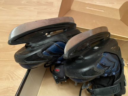 Коньки хоккейные детские раздвижные размер 30-35