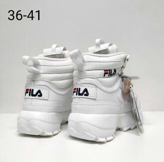 Кроссовки зимние fila натуральная кожа и мех
