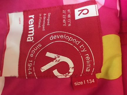 Reima куртка дд р 134+