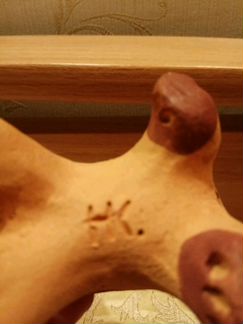 Глиняная собачка - свистулька