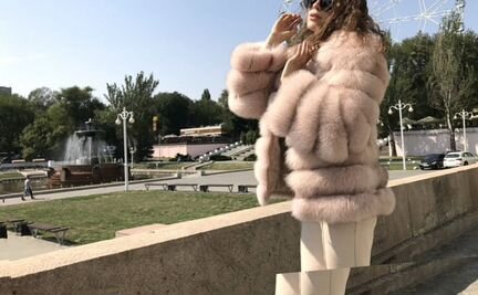 Шуба из песца