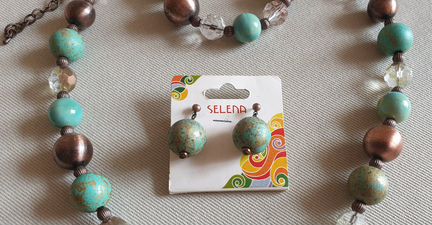 Бижутерия Селена комплект новый