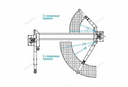 Подъемник с верхней синхронизацией