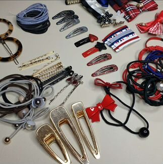 Бижутерия. заколки браслет резинки