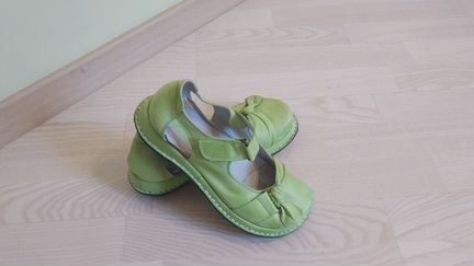 Оригинальные летние туфли (кожа)