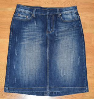 Новая синяя джинсовая юбка S 42-44