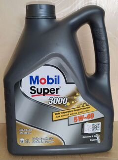 Моторное масло Mobil Super 3000 X1 5W-40, 4л
